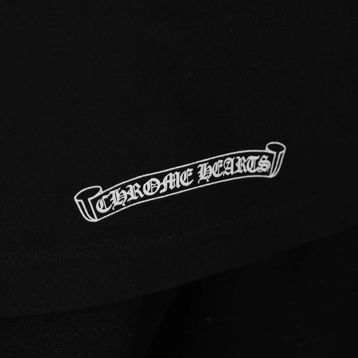 Chrome Hearts Horse Shoe Logo Pocket Black Tee