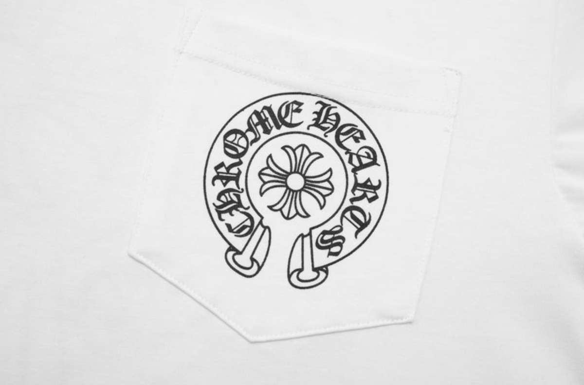 Chrome Hearts Horse Shoe Logo Pocket Black Tee