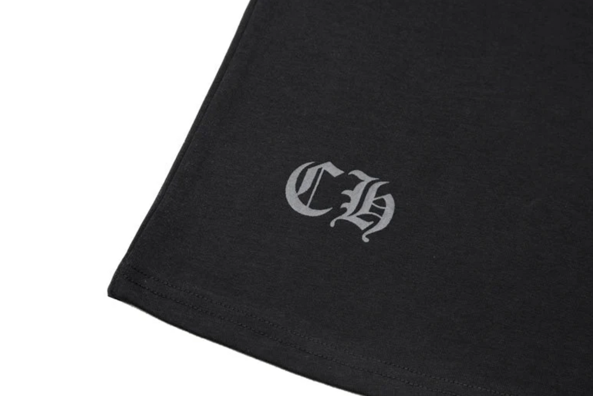 Chrome Hearts Horse Shoe Logo Pocket Black Tee