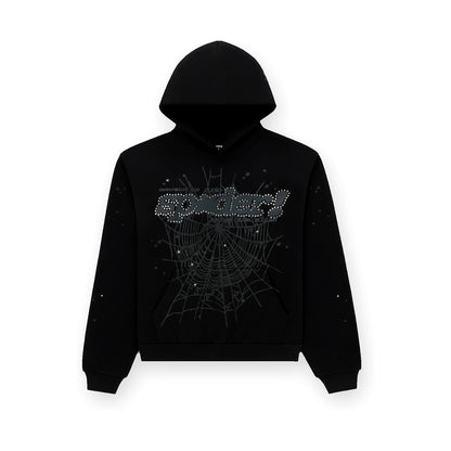 Sp5der Rhinestone Punk V2 Hoodie - Humble Club